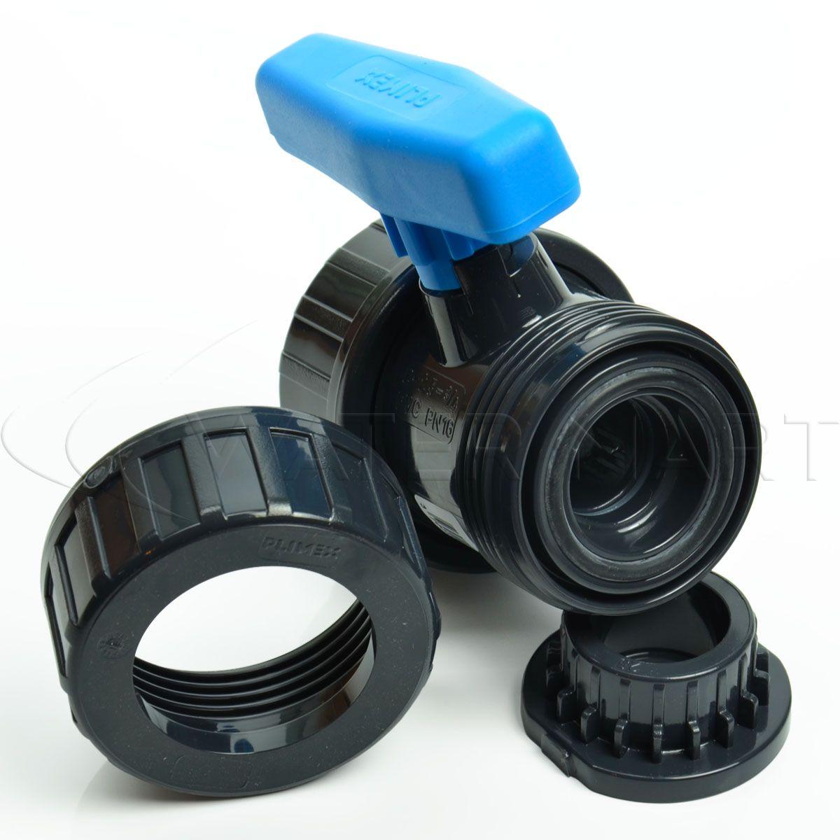 Кран шаровый пвх с накидными гайками plimat - 25 мм - купить в интернет ...