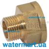 Переходник латунный (под ключ) Pattaroni F272 Ø 1"M x 1¼"F F272R009