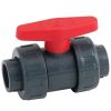 ​Кран шаровый ПВХ CH (PTFE) - 32 мм