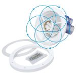 Форсунка гидромассажная вращающаяся крестовая Vagner Pool 31320