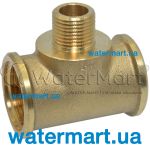 Тройник 90° латунный редукционный Pattaroni F139 Ø 1" x ½" x 1"
