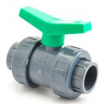 Кран шаровый ПВХ с накидными гайками (HDPE) CH - 63 мм