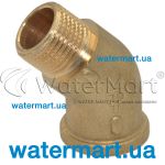 Колено 45° латунное Pattaroni F89 Ø ¾" F89R003