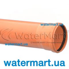 Труба для внешней канализации ПВХ Valrom SN2 PVC Ø 160 x 3,2 мм L=4000 мм
