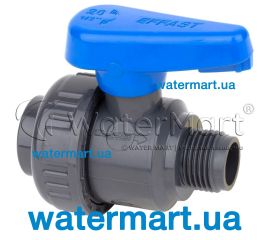 Кран кульовий ПВХ Effast BQRSVQ063G
