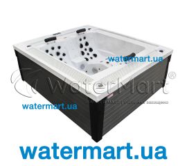 СПА-басейн переливний Aquajoy Marmaris Silver White Marble AJ-4804SW