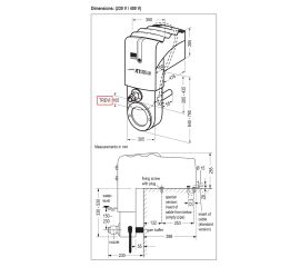 Противоток UWE JetStream TREVI - размеры