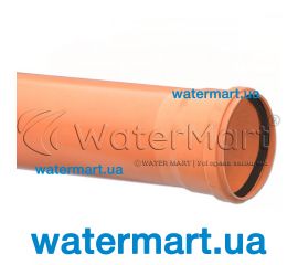 Труба для зовнішньої каналізації ПВХ Valrom SN4 PVC Ø 110 x 2,7 мм L=1000 мм