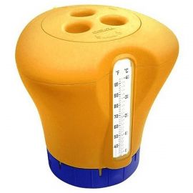 Плавающий дозатор с термометром Kokido K619BU (оранжевый)