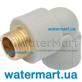 Колено 90° резьбовое Prawtech P2340 PP-R Ø 20 x ½" PP234020012