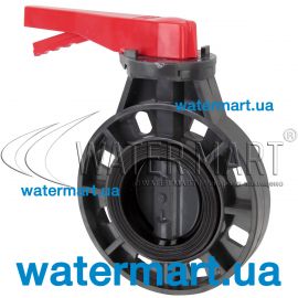 Задвижка &laquo;баттерфляй&raquo; ПВХ ERA без фланца - 75 мм