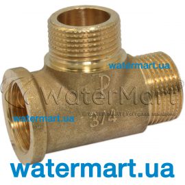 Тройник 90&deg; латунный Pattaroni F143 &Oslash; &frac12;" F143R001