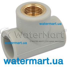 Тройник 90&deg; (внутренняя резьба) Prawtech P3200 PP-R &Oslash; 32 x &frac34;" P320032034