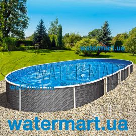 Овальный каркасный бассейн Mountfield Azuro Rattan 5,5x3,7x1,2m