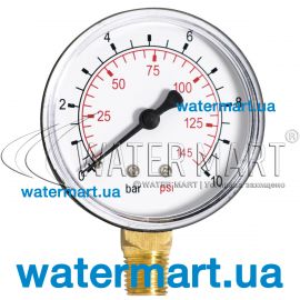 Манометр глицериновый вертикальный MYSPA 00045 D63 - &frac14;"