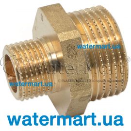 Ниппель латунный редукционный Pattaroni F591 Ø 1¼" x 2" F591R014