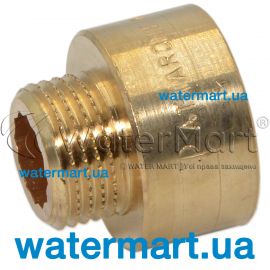 Перехідник латунний редукційний Pattaroni F043 Ø ⅜"M x ¾"F F043R005