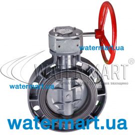 Задвижка поворотная «баттерфляй» ПВХ ERA с редуктором - 200 мм