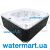 СПА-басейн переливний Aquajoy Serenity Silver White Marble AJ-4806SWB