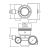 Закладная для гидромассажной форсунки Emaux EM0031 91601303 DG, Dark Grey