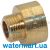 Переходник латунный редукционный Pattaroni F043 Ø ½"M x ¾"F F043R006