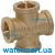 Крестовина латунная Pattaroni F132 Ø 1¼" F132R004