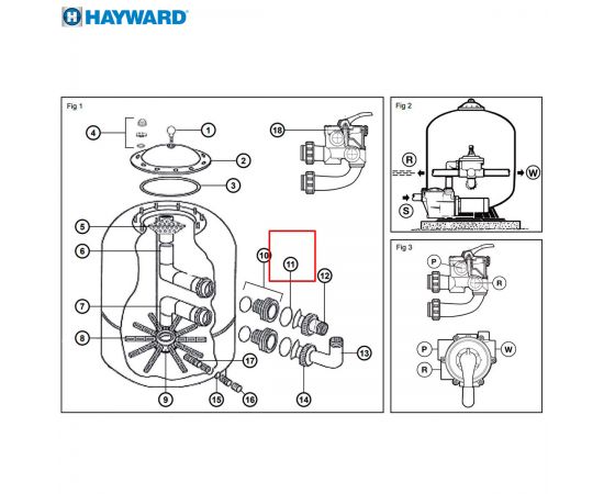 ​Ущільнювальне кільце Hayward (NCX12046) - схема