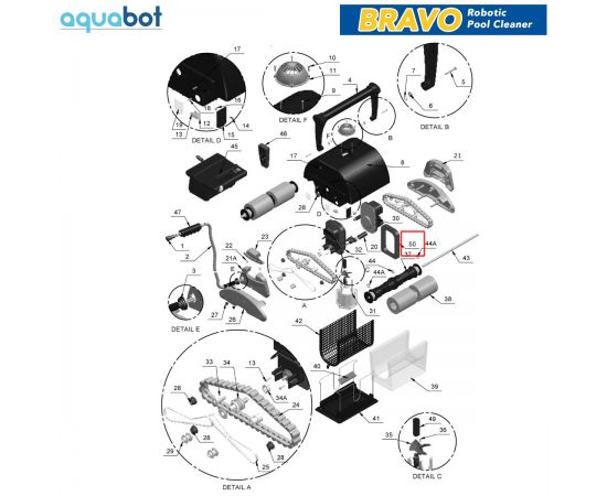 ​FLOAT FOR MOTOR AquaBot Bravo ​| PP0005000 - схема