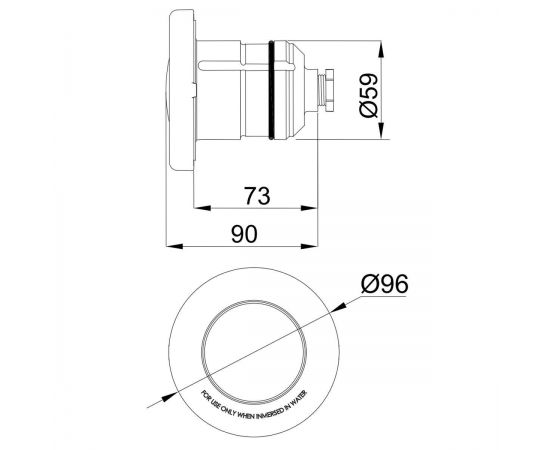 Прожектор AstralPool LumiPlus Mini 52130 - размеры
