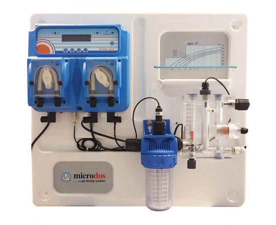Пример рабочей сборки дозирующей станции Microdos MP DUAL pH/Rx (11.200.015)