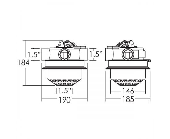 ​​4-ходовой клапан Emaux FSP MPV05/88281205B - размері