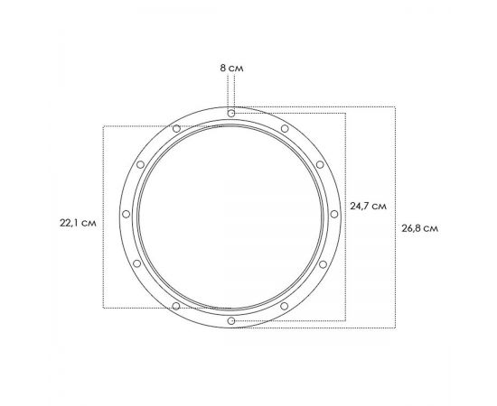 ​Уплотнительное кольцо Emaux V700B-V1200 - схема - размеры