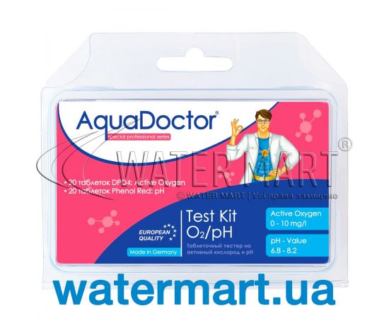 ​Тестер для бассейна Aquadoctor Test Kit O2/pH