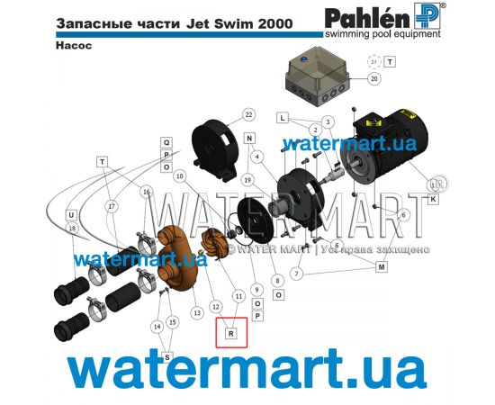 Крыльчатка насоса Pahlen Jetpump 4,0 кВт (636011/511891) - схема