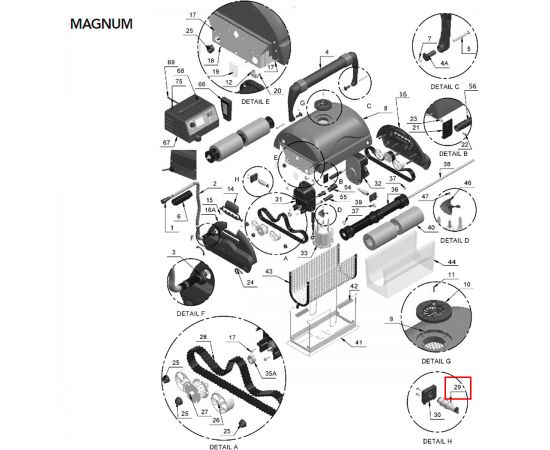 ​ИК-датчик пылесоса AquaBot Magnum (EP00012-SP) - схема
