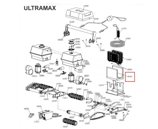 ​Фильтр для пылесоса Aquabot Viva/Bravo/Ultramax (8150) - схема