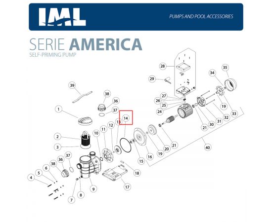 ​Уплотнительное кольцо насоса IML America (HD021060) - схема