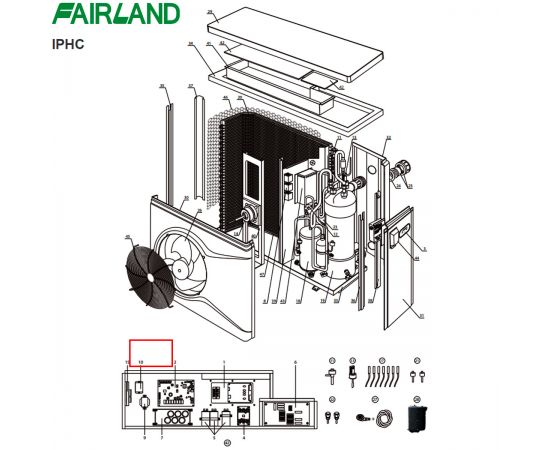 Контактор теплового насоса Fairland IPHC28 - схема