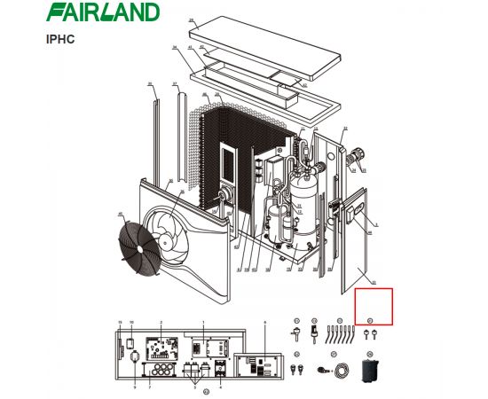 Реле высокого/низкого давления теплового насоса Fairland IPHC/THP/DH - схема