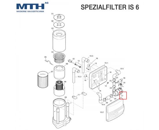 Насос для навісної фільтрувальної установки MTH IS-6 (202411) - схема