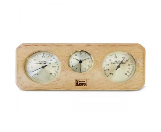 Термогигрометр для сауны с часами Sawo 260-ТPH