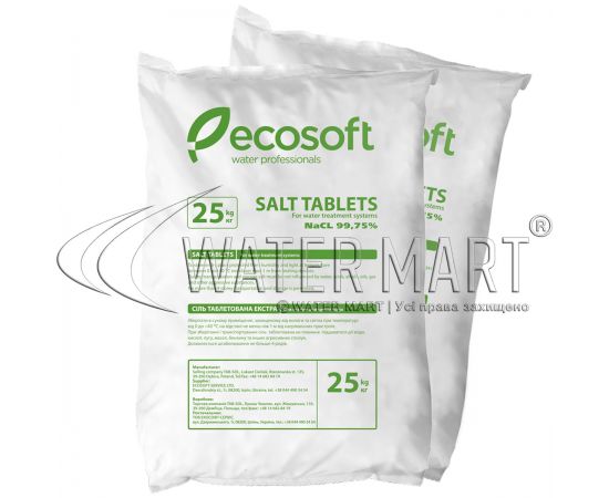 Соль таблетированная ECOSIL, мешок 25 кг