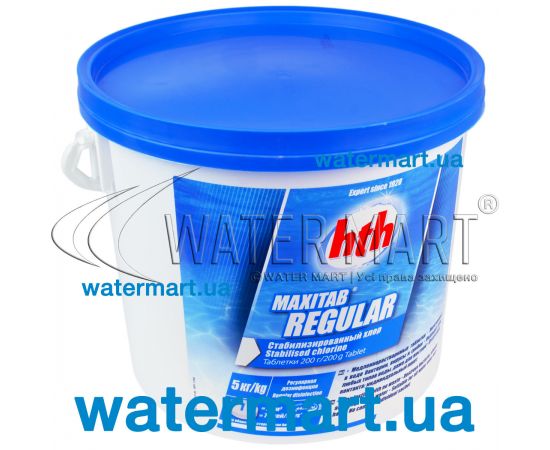 Хлор длительный HTH Maxitab, стабилизированный (таблетки 200 г) - 5,0 кг