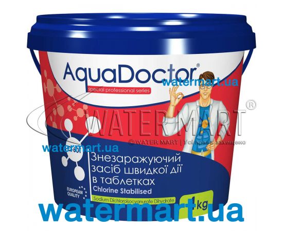 Хлор шок Aquadoctor C-60T Stabilised Chlorine (таблетки 20 г)