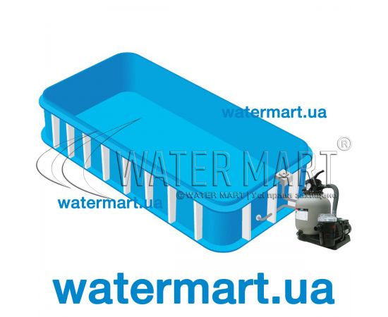 ​Полипропиленовый бассейн прямоугольный 7 x 3 x 1,5 м