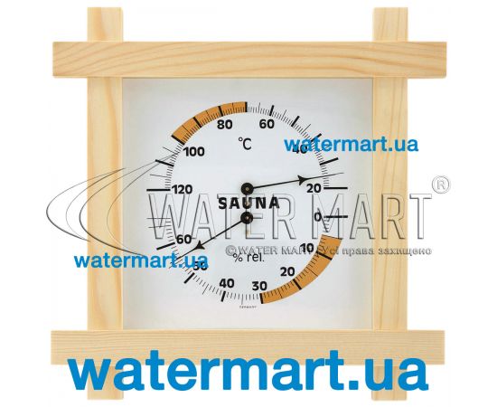 Термогигрометр для сауны MYSPA 00036 (220 x 220 мм)