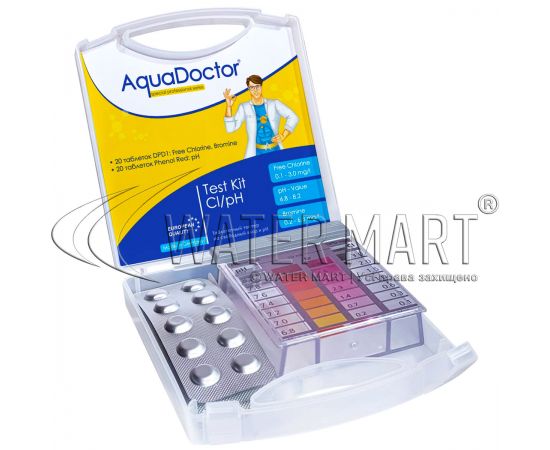 ​Тестер Aquadoctor Test Kit Cl/pH