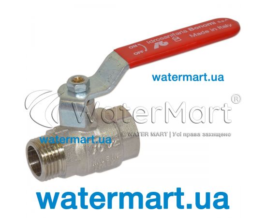 Кран шаровый латунный Bonomi 760501 Tamigi Ø 1" PN40 76050108R