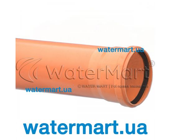 Труба для внешней канализации ПВХ Valrom SN4 PVC Ø 160 x 4,0 мм L=3000 мм