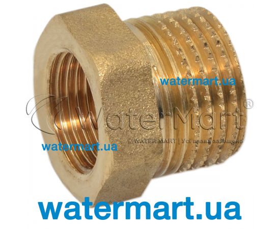 Переходник латунный (футорка) Pattaroni F593 Ø 1¼"F x 2½"M F593R026